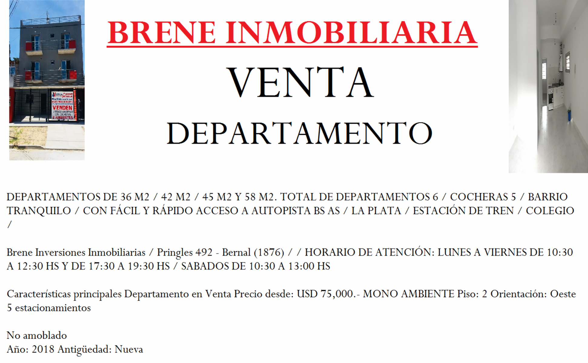 ULTIMAS UNIDADES VENTA DEPARTAMENTOS / MONOAMBIENTE / DOS AMBIENTE / DOS AMBIENTES EN DUPLEX / Parque Lineal Don Bosco (Quilmes)