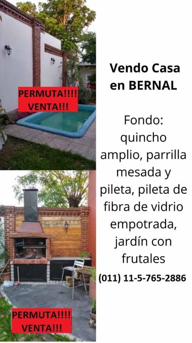 OPORTUNIDAD / SE ANALIZAN POSIBLE PERMUTA CASA DOS PLANTAS / 3 BAÑOS / ESPACIO VERDE / PILETA /QUINCHO-SALA DE LECTURA- Y/O ESTUDIO / OPORTUNIDAD QUILMES — foto 3