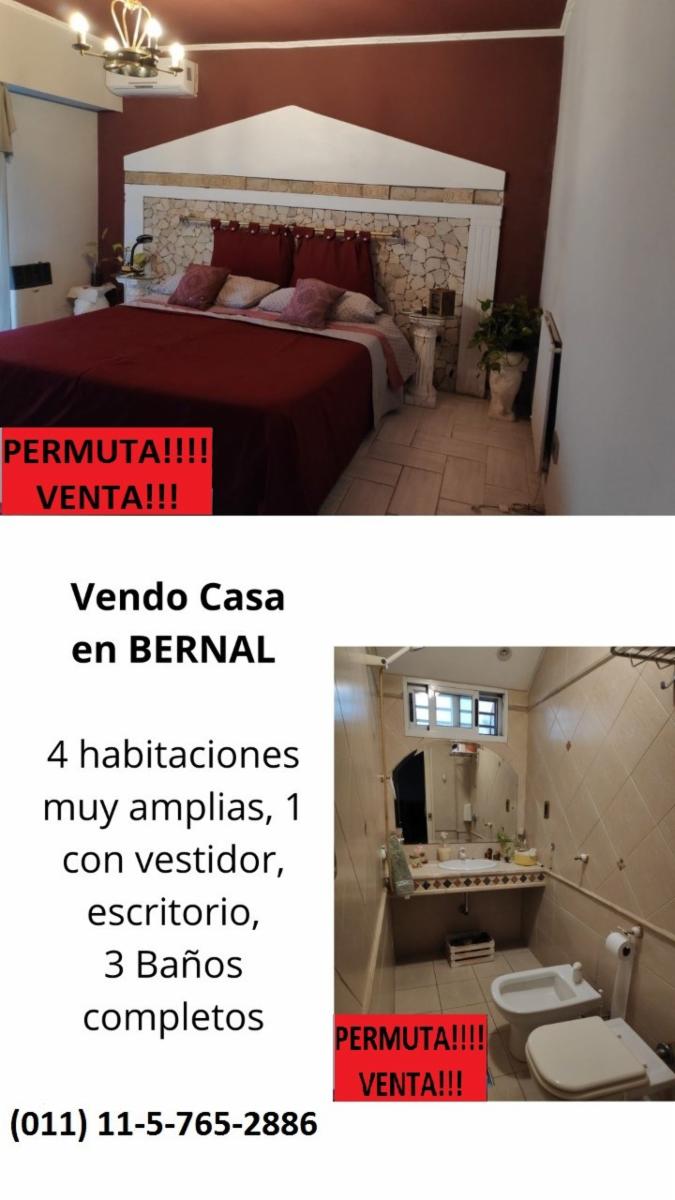 OPORTUNIDAD / SE ANALIZAN POSIBLE PERMUTA CASA DOS PLANTAS / 3 BAÑOS / ESPACIO VERDE / PILETA /QUINCHO-SALA DE LECTURA- Y/O ESTUDIO / OPORTUNIDAD QUILMES — foto 5