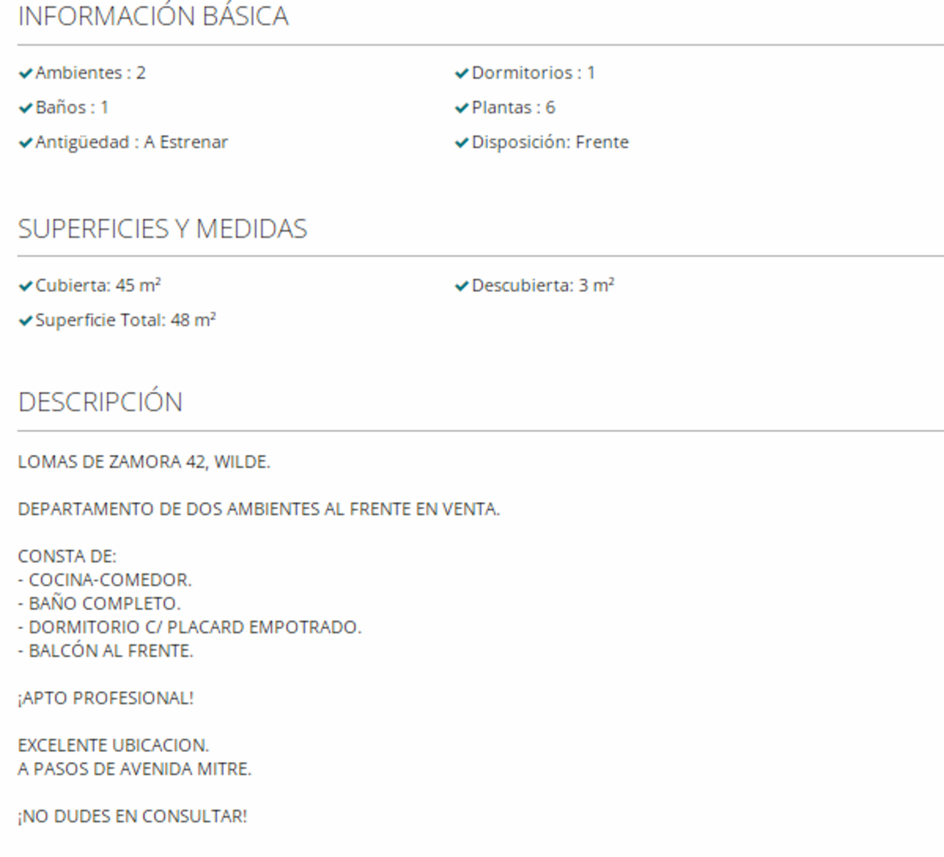 EXCELENTE DOS AMBIENTES AMPLIO ZONA WILDE (SE ANALIZAN CONTRA-OFERTA) — foto 8