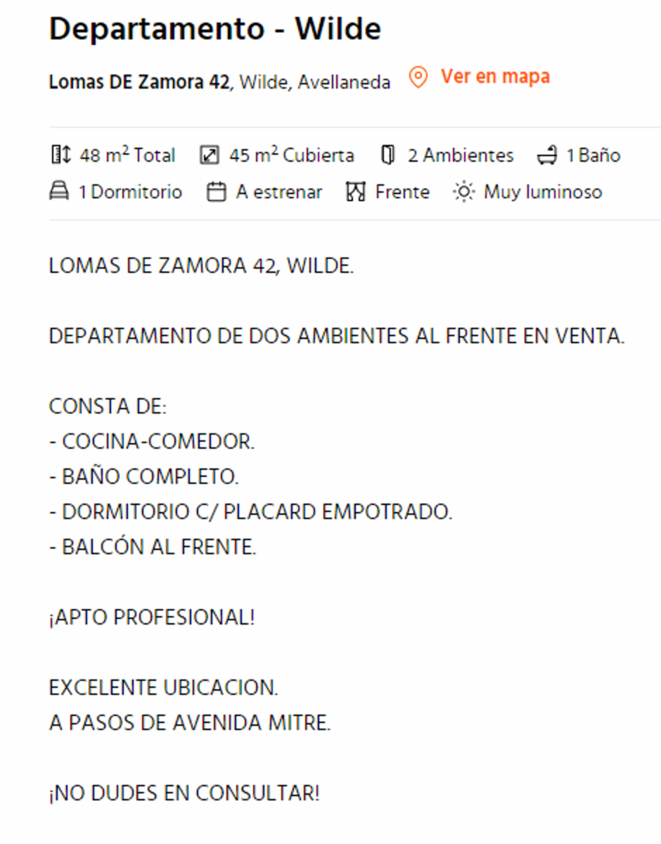EXCELENTE DOS AMBIENTES AMPLIO ZONA WILDE (SE ANALIZAN CONTRA-OFERTA) — foto 10