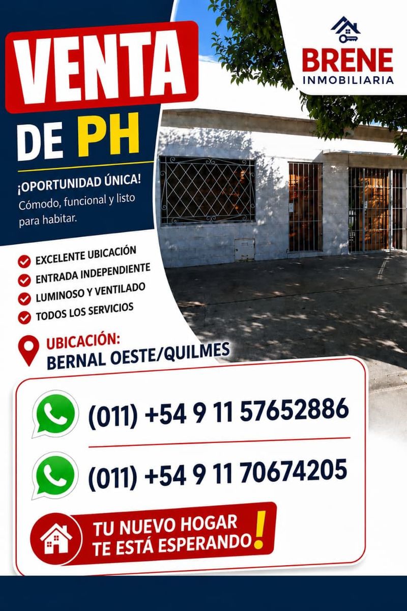 PH en Venta, Planta Baja Frente, Zona Bernal (Montevideo y Dardo Rocha) — foto 11