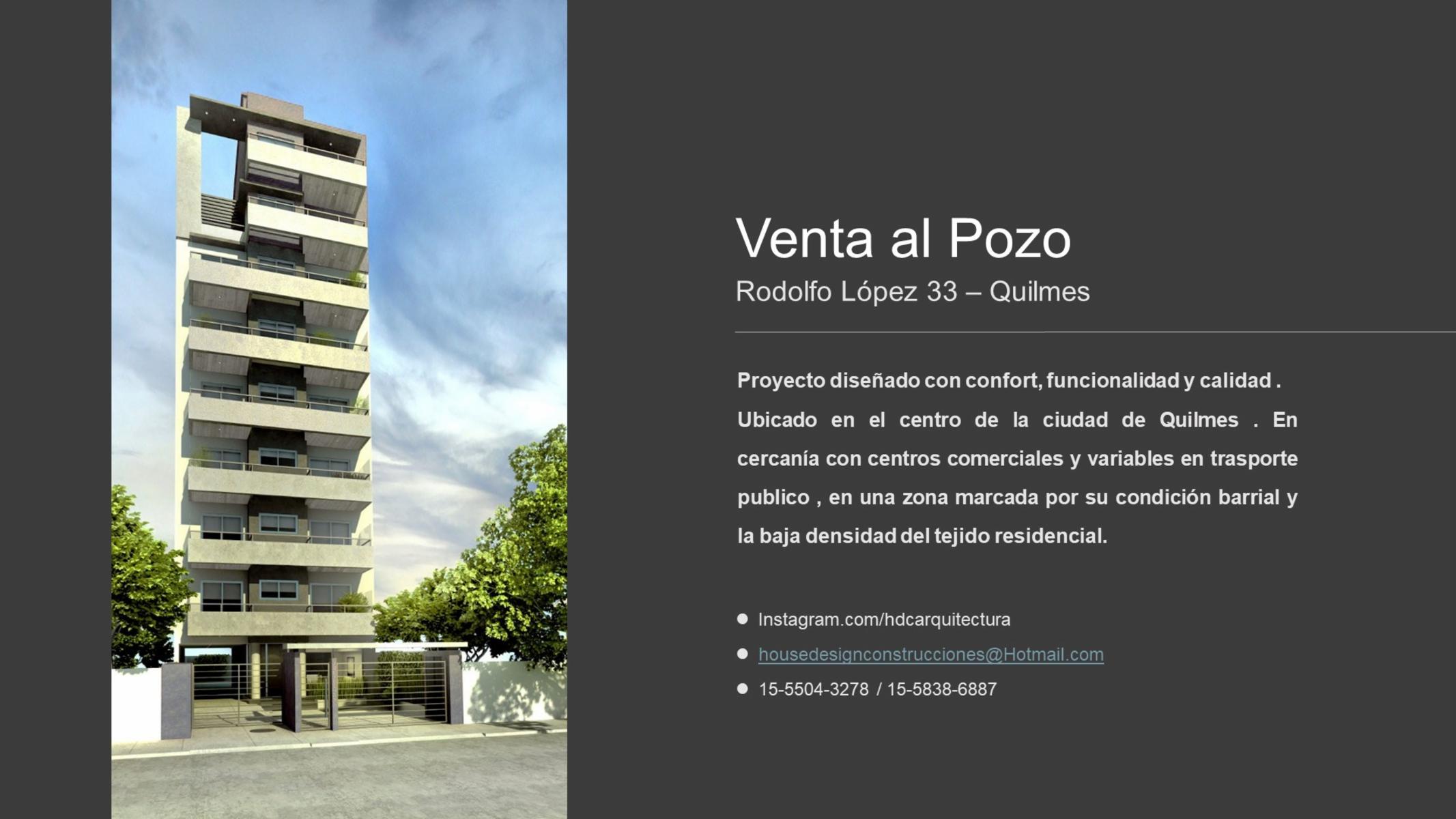 DEPTO DE 2 AMB DE POZO