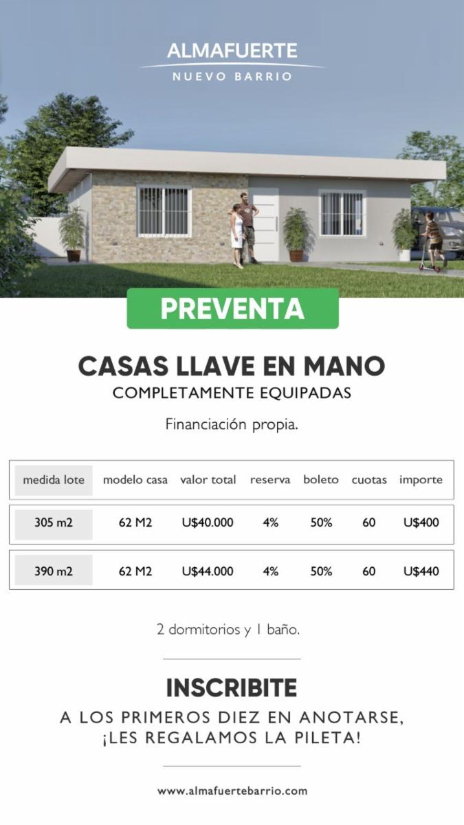 Casas de 3 ambientes a estrenar en B°NUEVO ALMAFUERTE