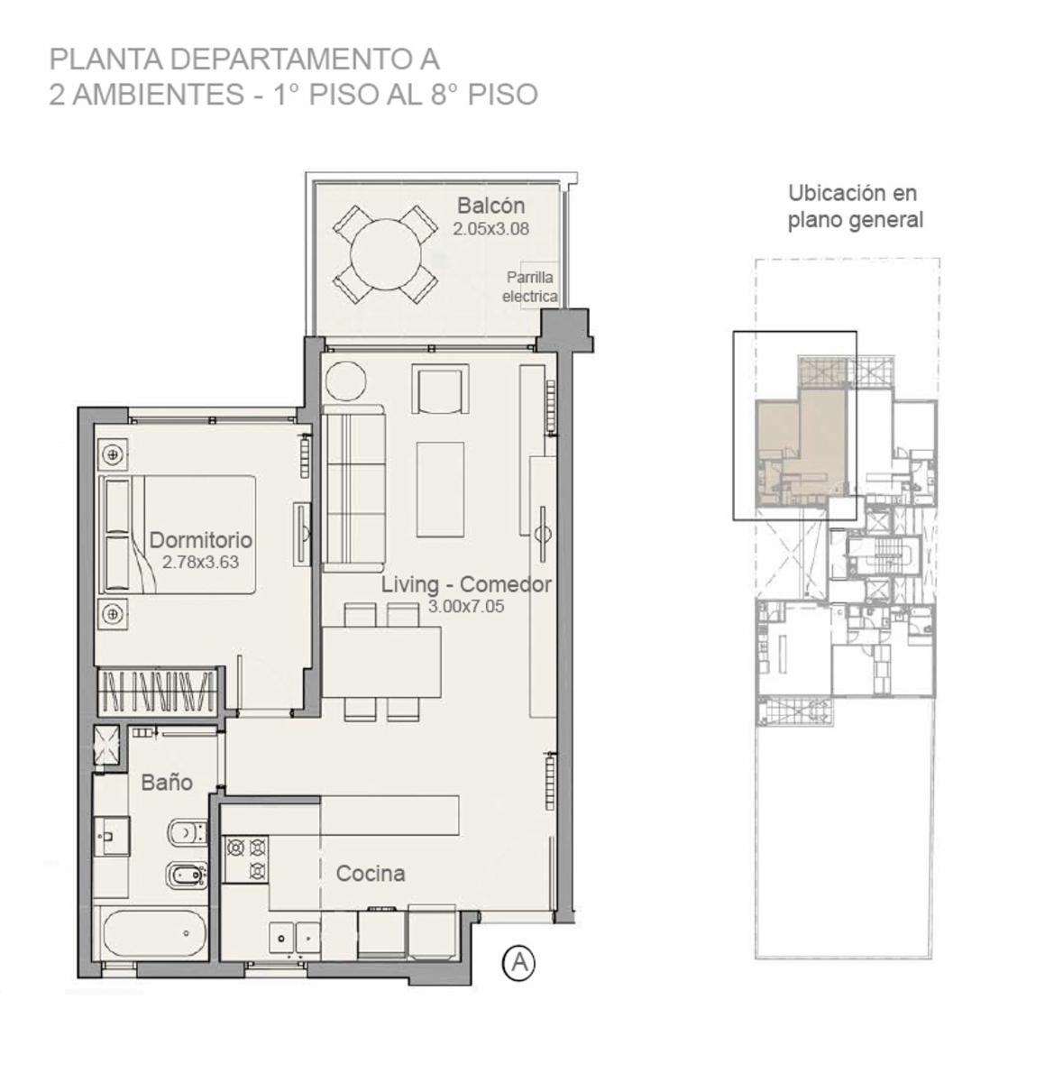 Departamentos al pozo de 2 ambientes, excelente ubicación.