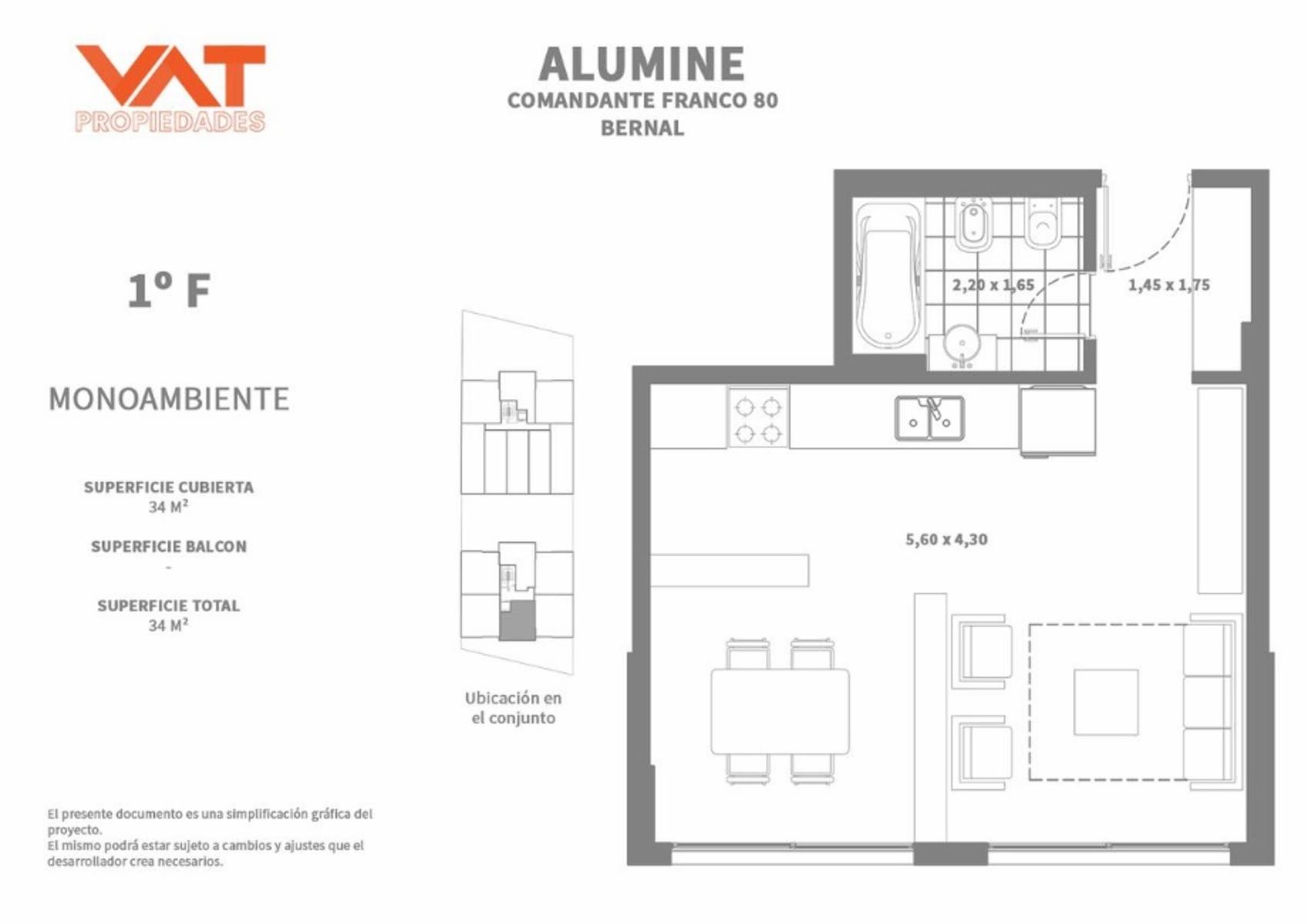 Departamento monoambiente en Bernal a estrenar — foto 5