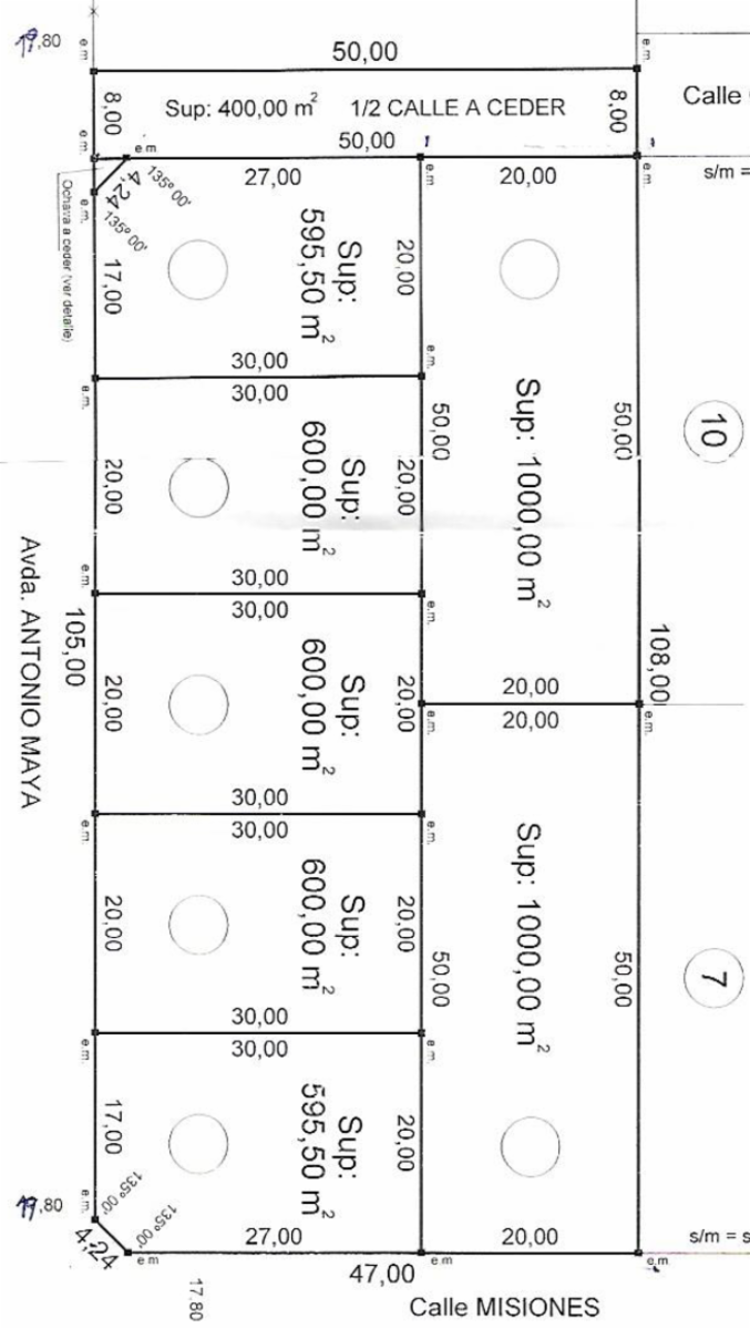 VENTA DE LOTE DE TERRENO 20 X 50 SOBRE CHACO - 3