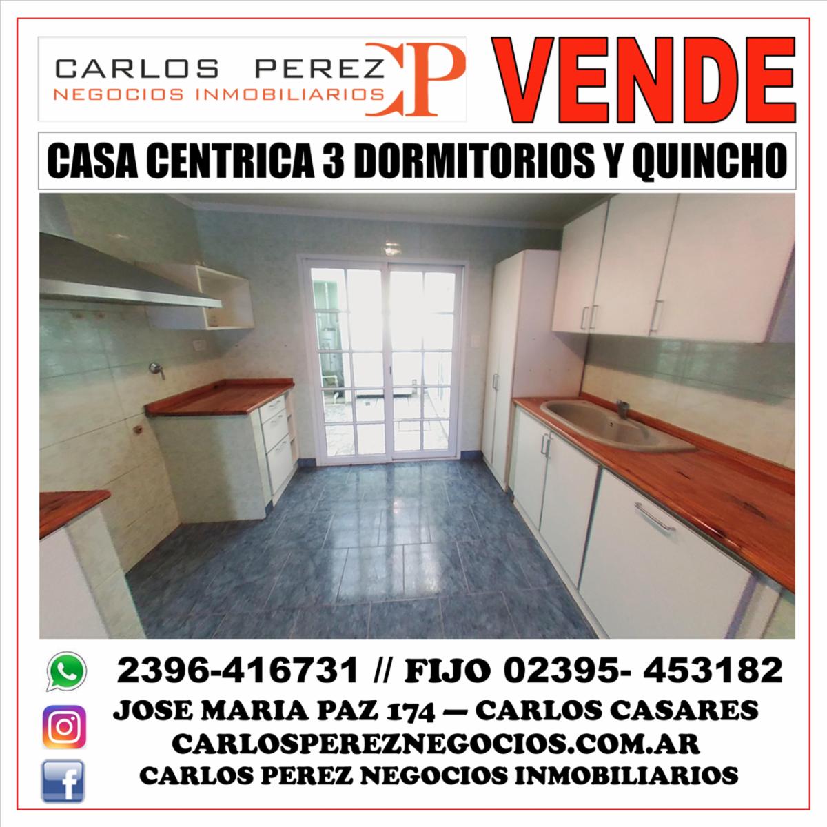 CASA DE 3 DORMITORIOS Y QUINCHO EN CALLE LAMADRID CASI LAVALLE - 1