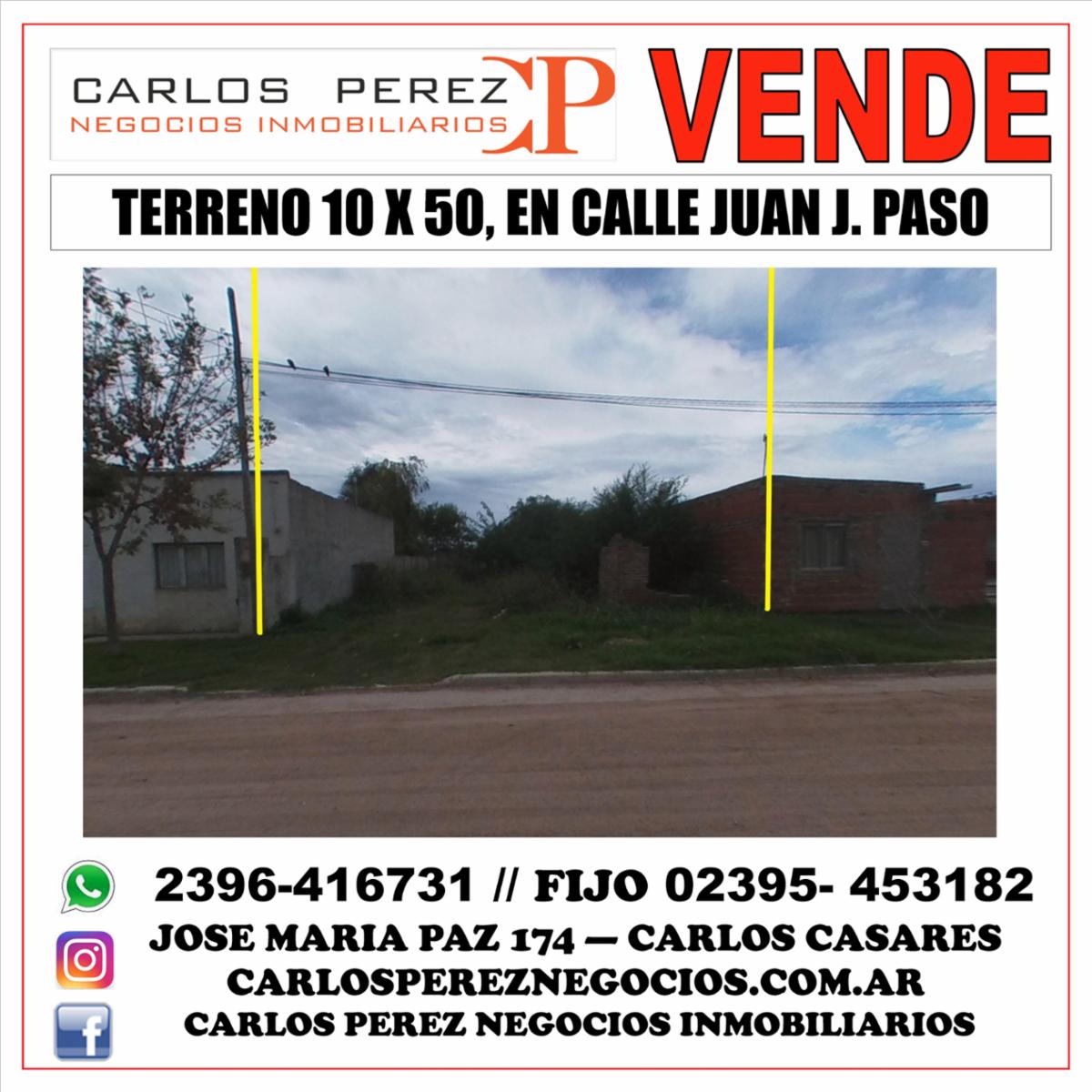 GRAN LOTE DE TERRENO EN VENTA DE 10 X 50 MTS - 1