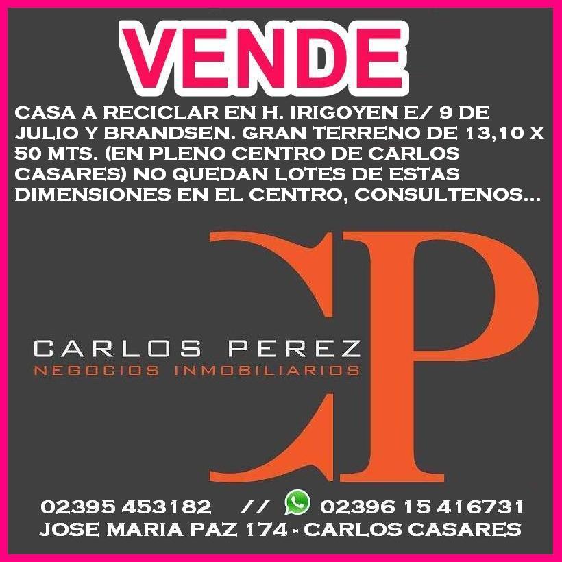 VENTA DE CASA EN PLENO CENTRO, LOTE 13 X 50 mts, CARLOS CASARES - 11