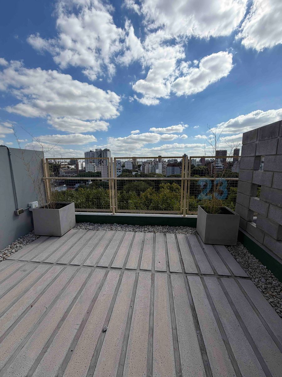 Departamento monoambiente con balcon y terraza en alquiler - Colegiales - 17