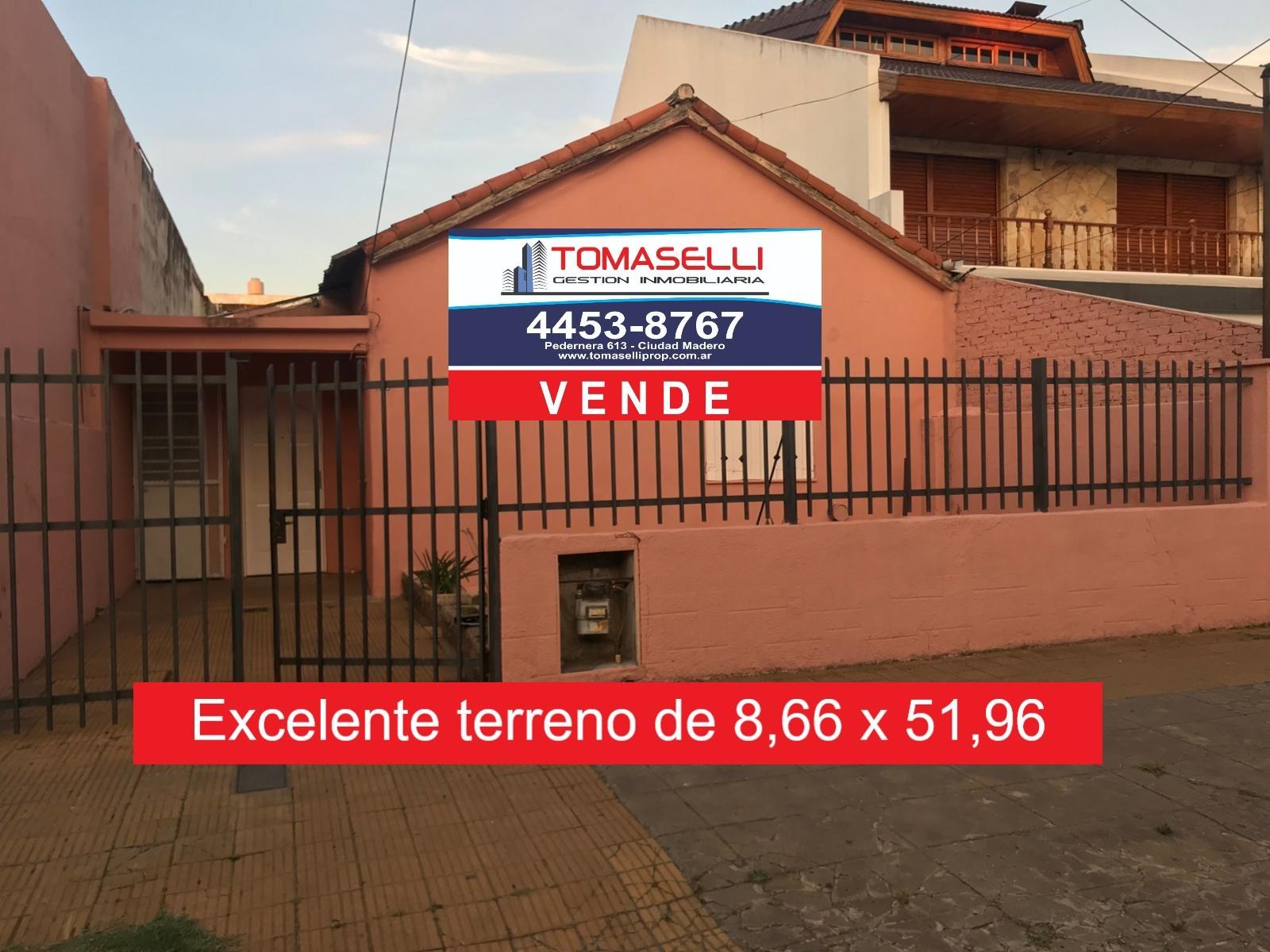VENTA - TERRENO 8.57 x 51.96 - VILLA MADERO — foto 2