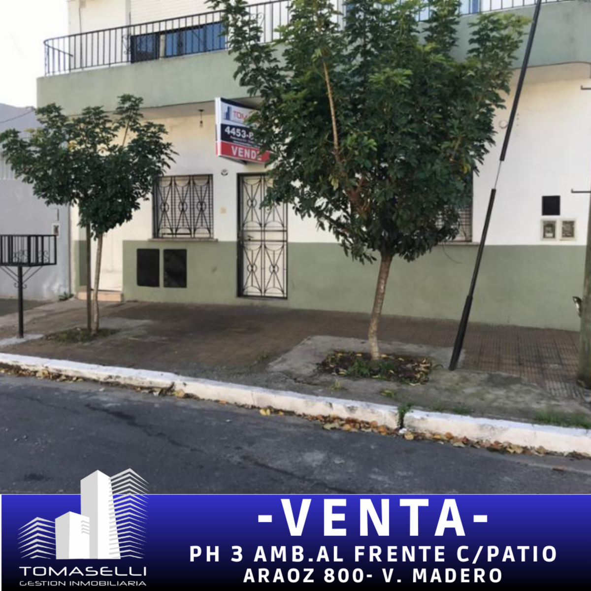 VENTA - VILLA MADERO - PH 3 AMBIENTES CON PATIO AL FRENTE