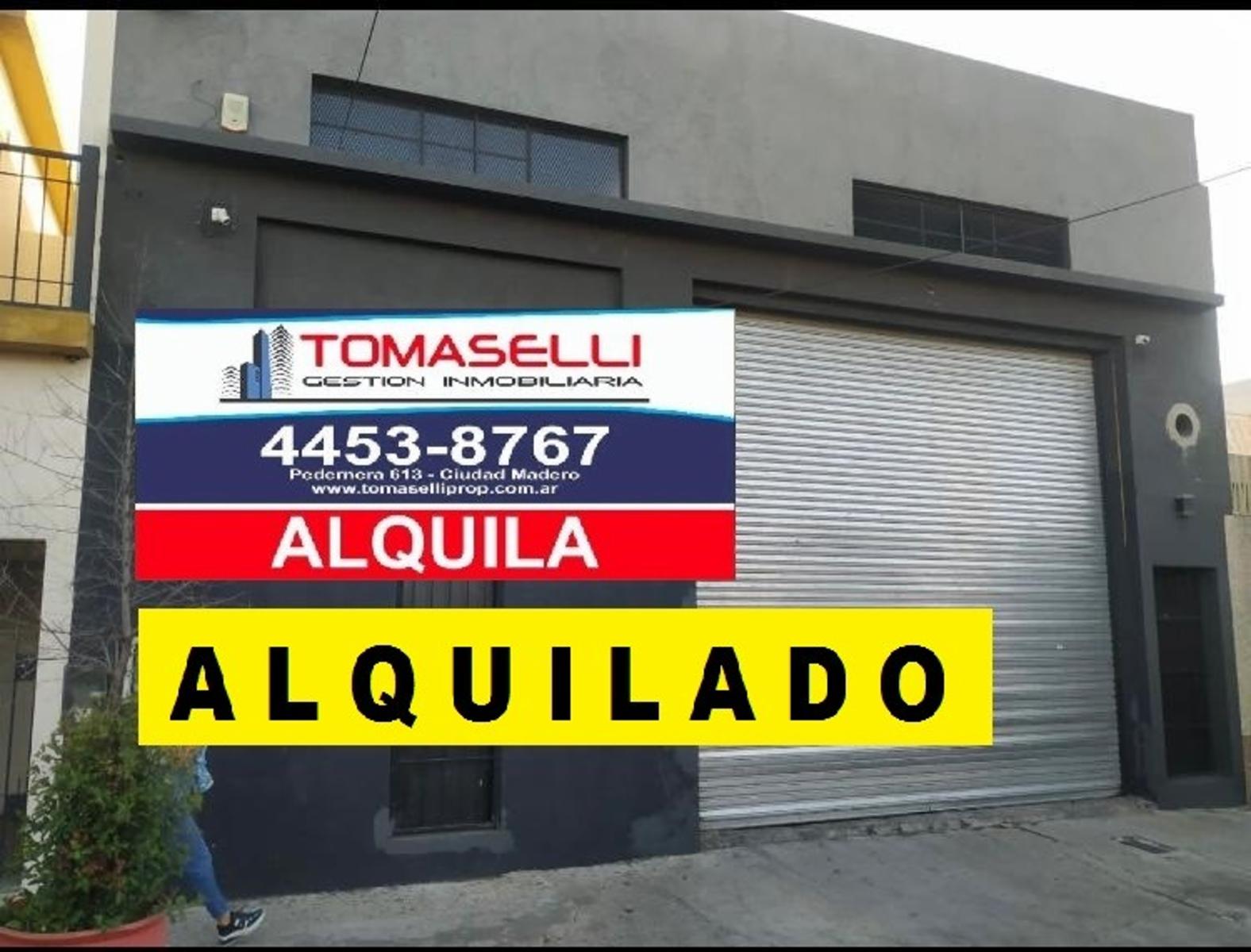 ALQUILER - EXCELENTE GALPON CON OFICNA y VESTUARIO - A METROS DE AVENIDA CROVARA - 21