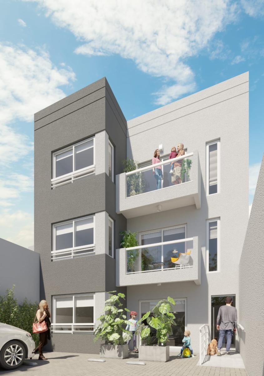 Departamentos a estrenar de tres ambientes con patio en venta en Ramos Mejia