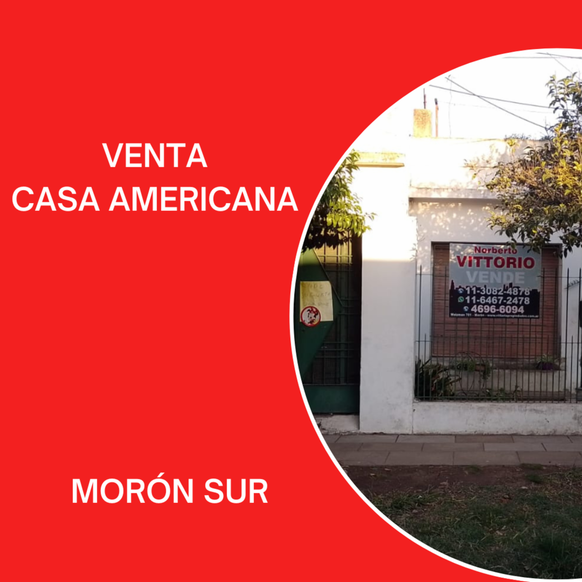CASA AMERICANA MORON SUR VENTA - NUEVO VALOR