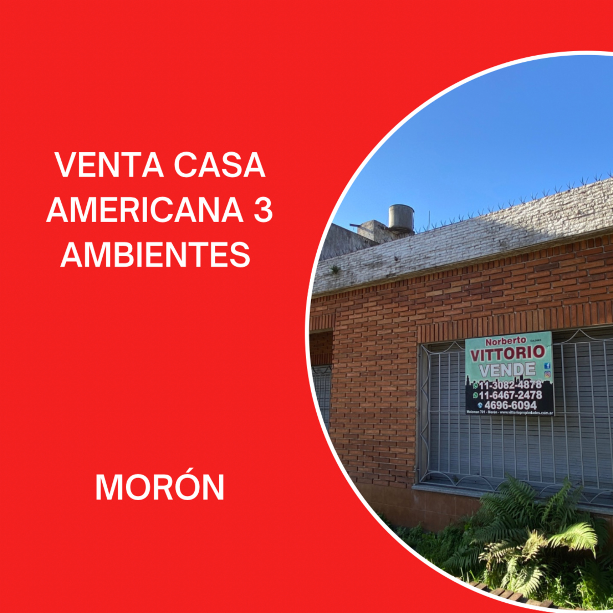 VENTA CASA AMERICANA / NUEVO VALOR