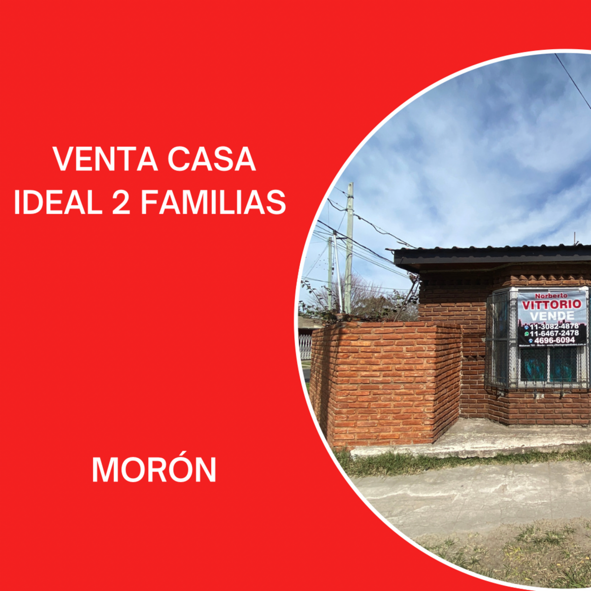 VENTA CASA IDEAL 2 FAMILIAS