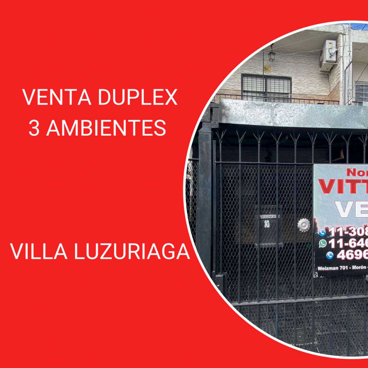 VENTA DUPLEX 3 AMBIENTES VILLA LUZURIAGA