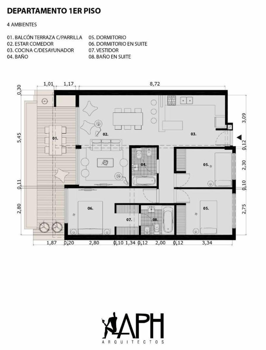 Hermoso Departamento de 4 Amb a estrenar de Gran Categoría — foto 7