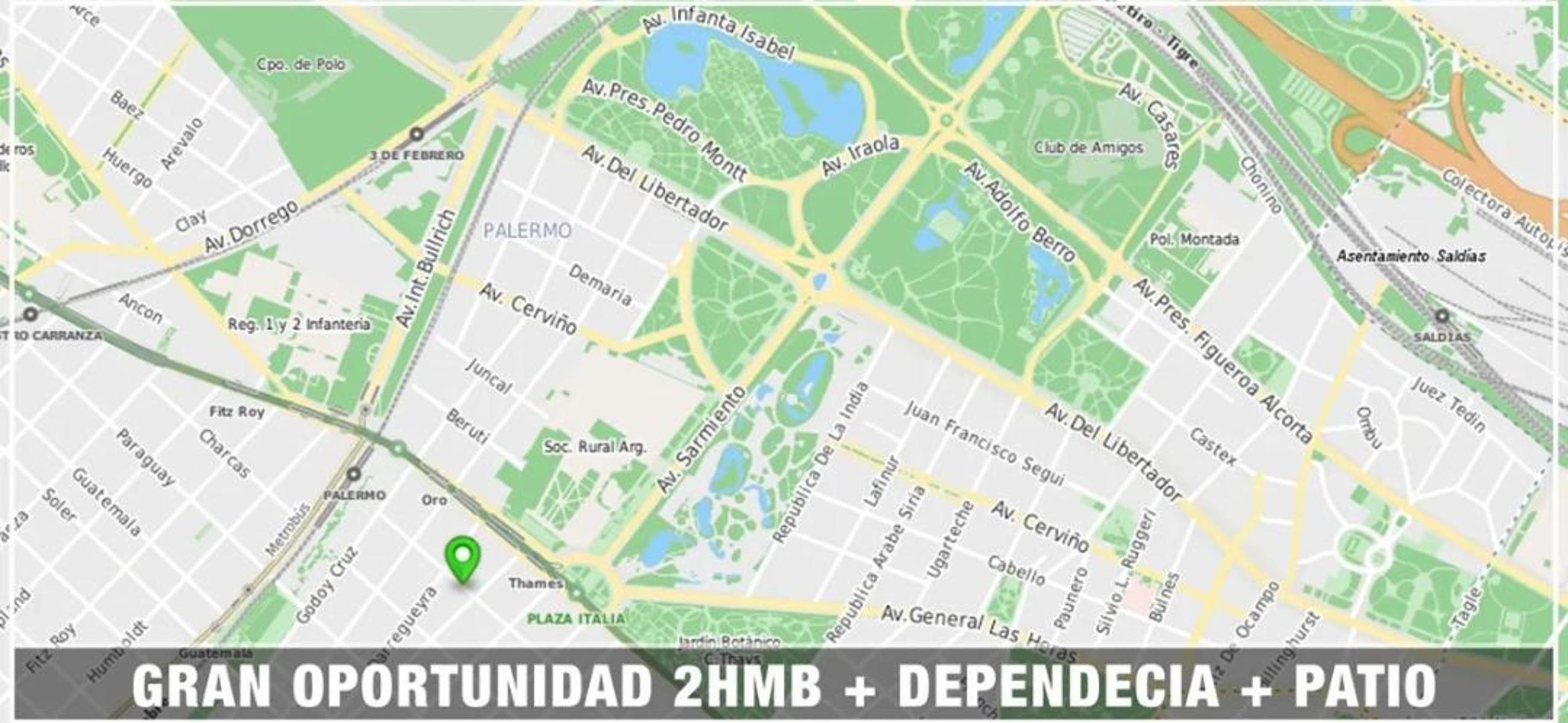 2 Amb + Dependencia y Patio cubierto- PALERMO — foto 11
