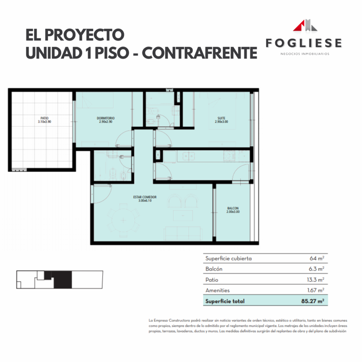 Departamentos 3 Ambientes Emprendimiento en Villa del Parque — foto 6