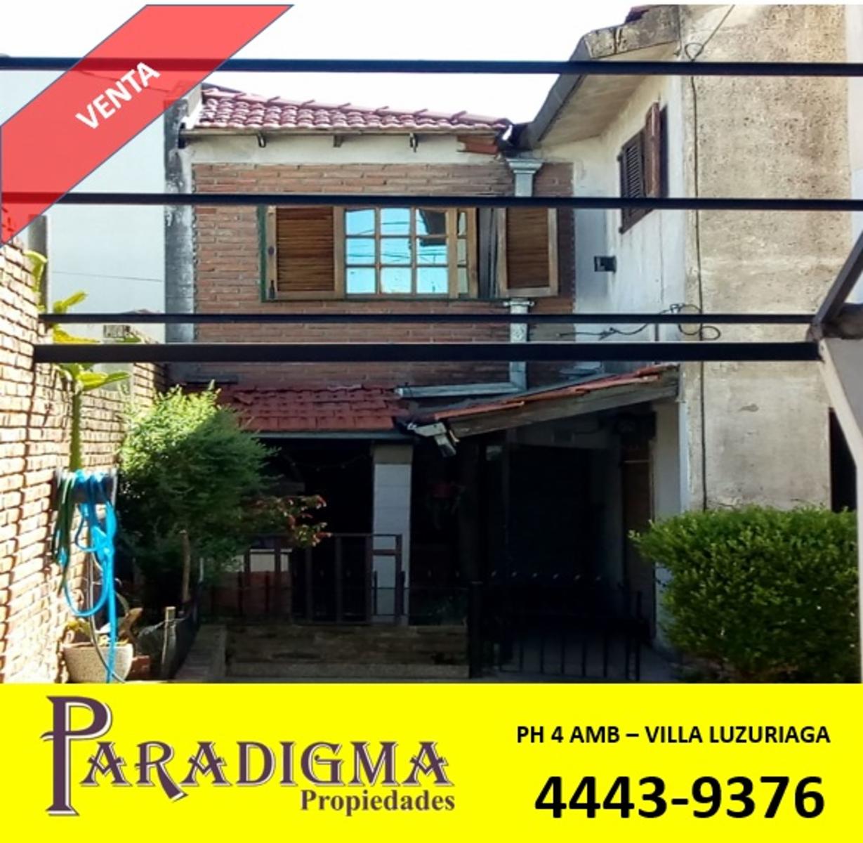 Chalet PH 4 Amb en Venta - Villa Luzuriaga