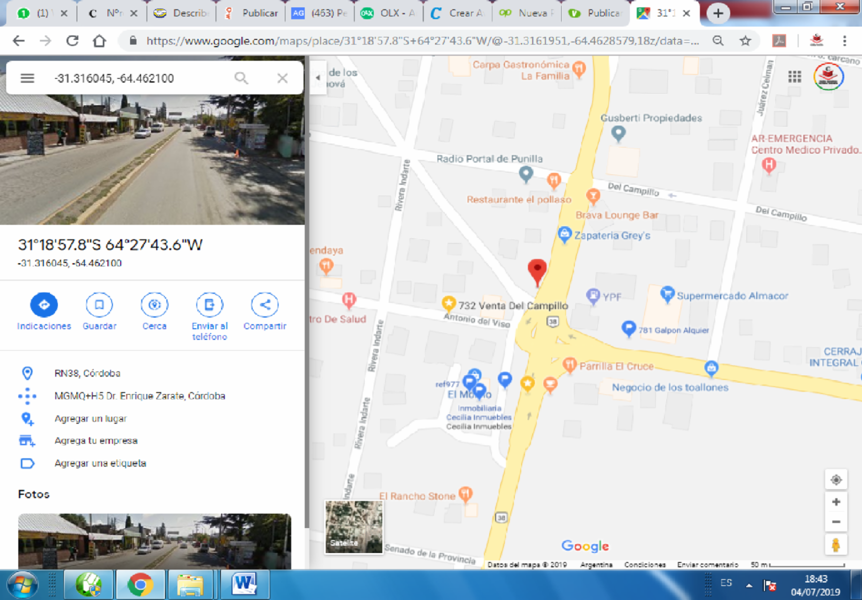 Nºref: 1062 Alquiler de Local en el Cruce de Rutas E-55 y R-38. - 2