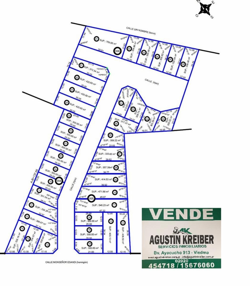 SE VENDEN LOTES Bº COSTANERA NORTE VIEDMA — foto 2