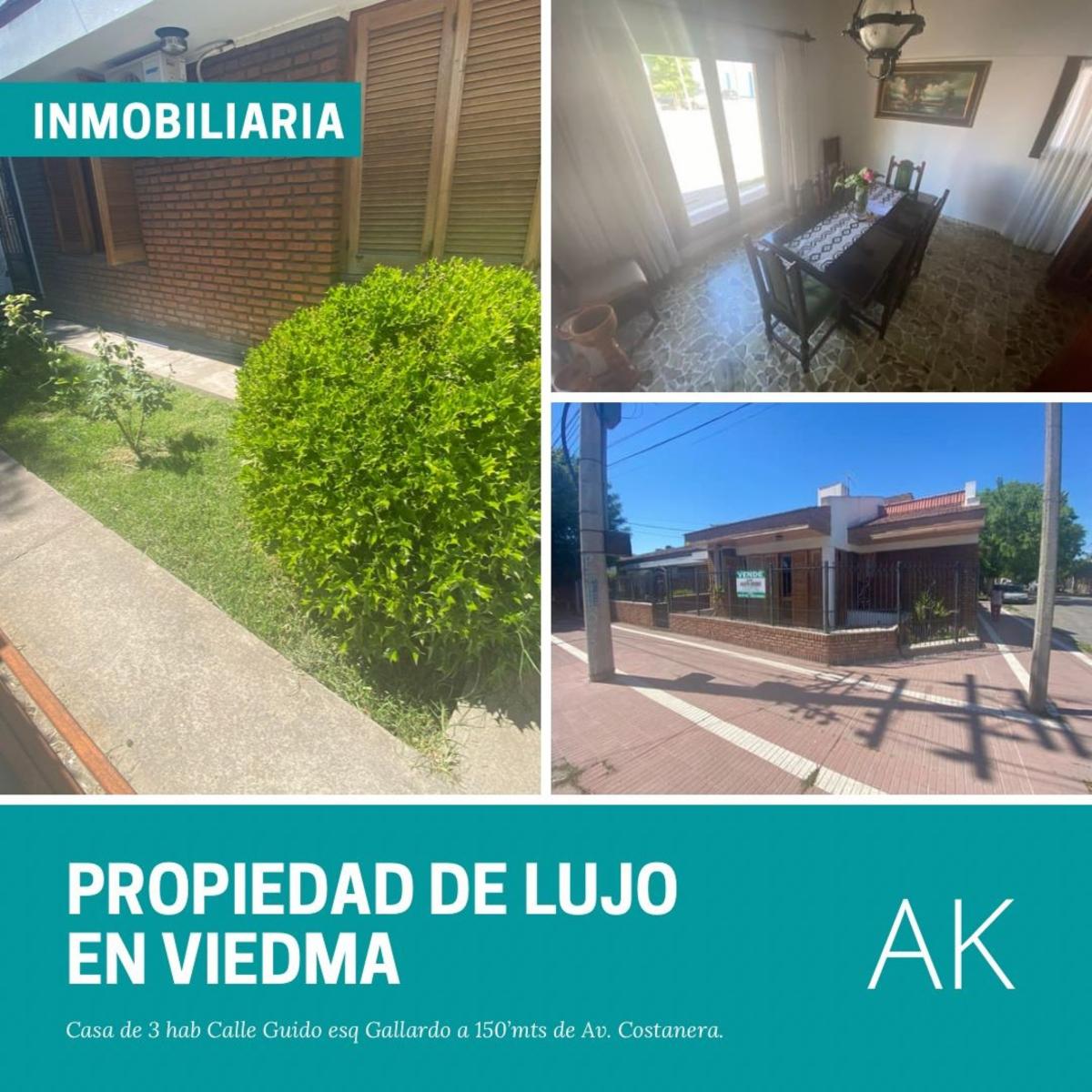 SE VENDE HERMOSA CASA CENTRICA - VIEDMA