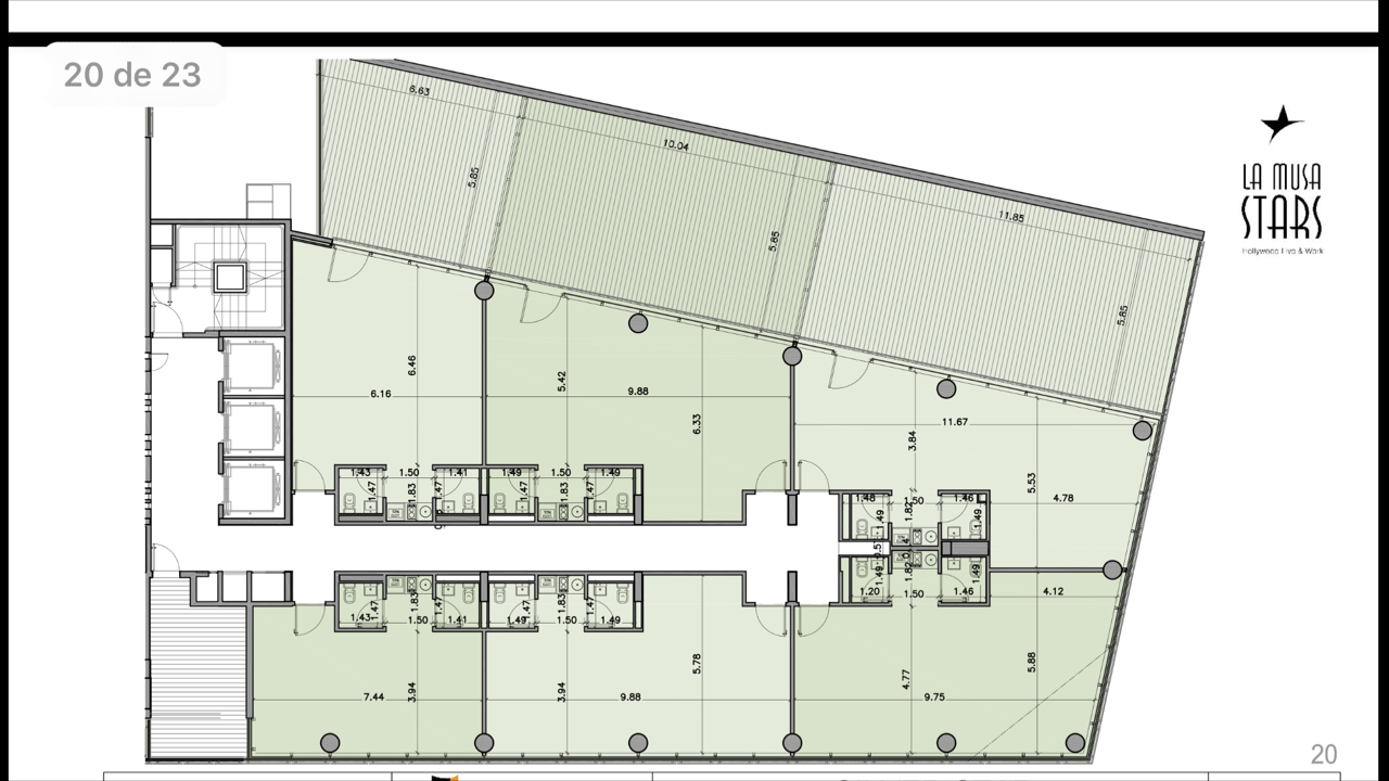 Espectaculares Oficinas en Colegiales. La Musa Star. Consulte de 98 a 300 mts - 1