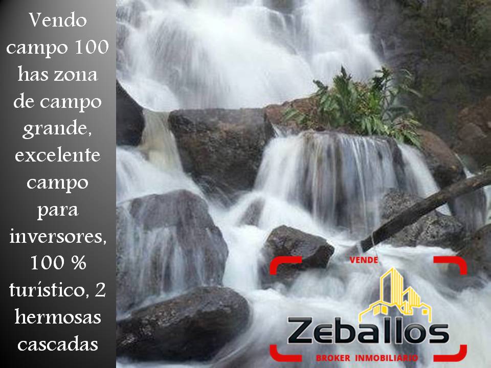 Vendo Hermoso Campo de 100 has, con 2 hermosas Cascadas - 1