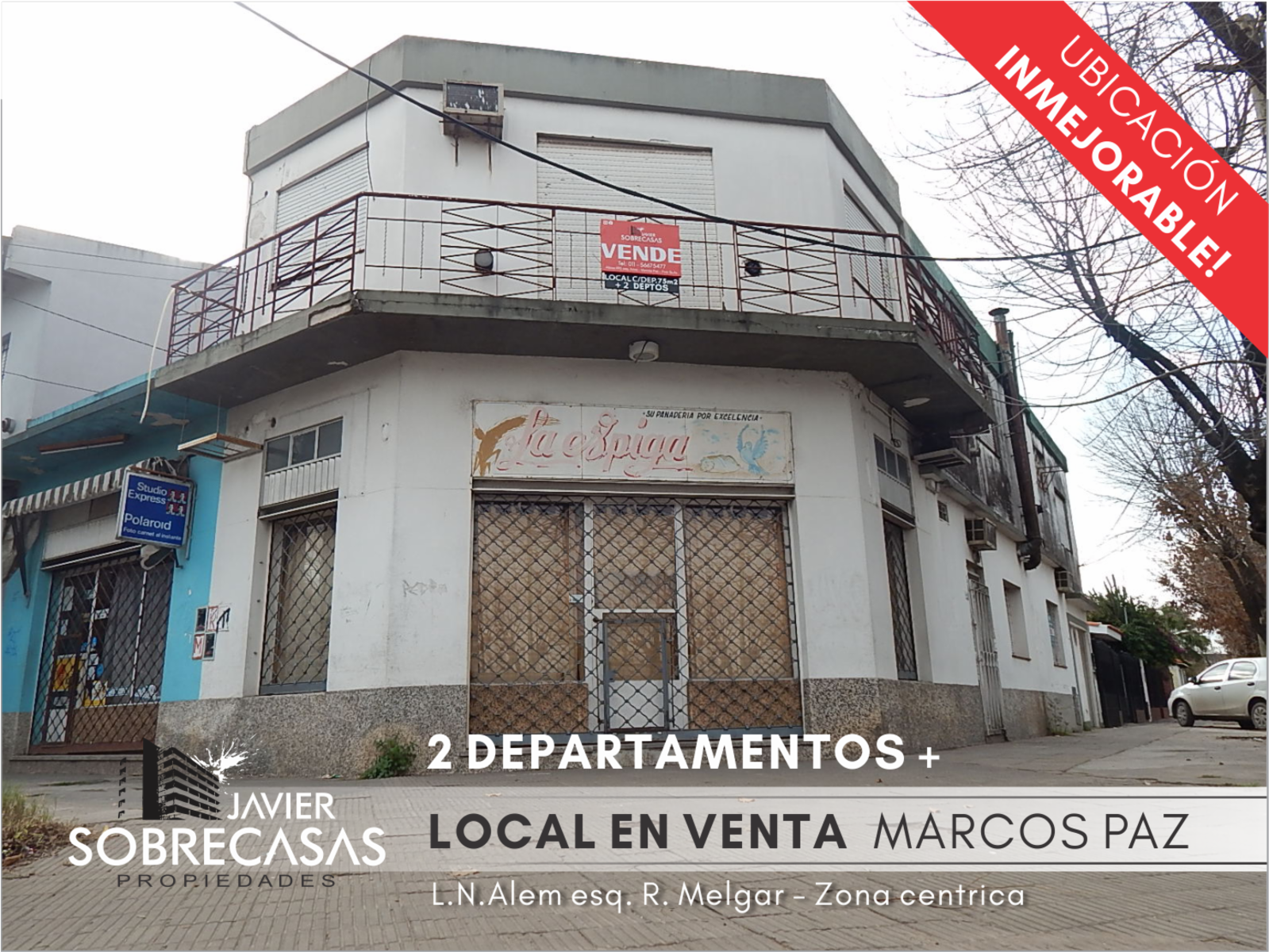 LOCAL COMERCIAL + DOS DEPARTAMENTOS en Venta - Marcos Paz Centro - Pcia de Bs.As - 1
