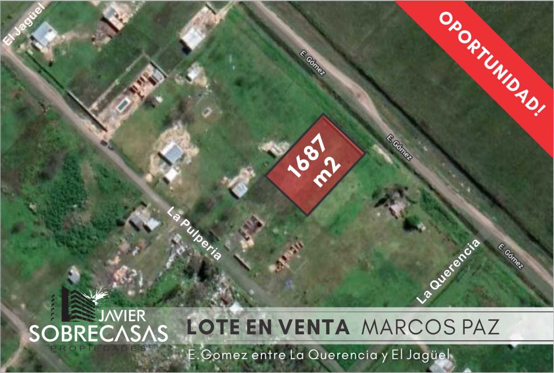 LOTE EN VENTA - Marcos Paz - Pcia. Bs.As.