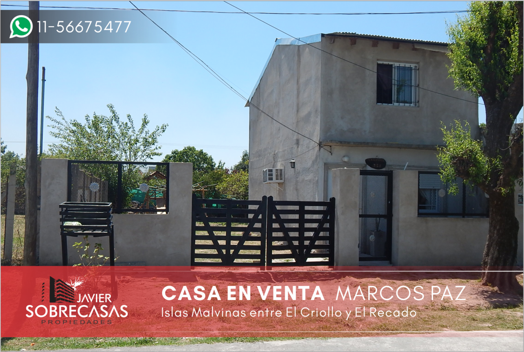 CASA EN VENTA - Marcos Paz - Pcia. de Bs. As.