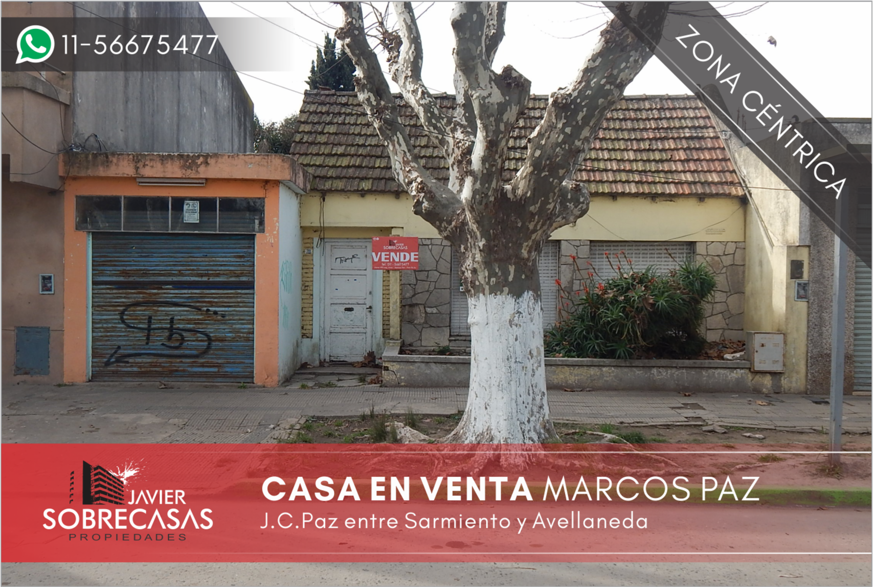CASA CON LOCAL EN VENTA - Marcos Paz - Pcia. de Bs.As.
