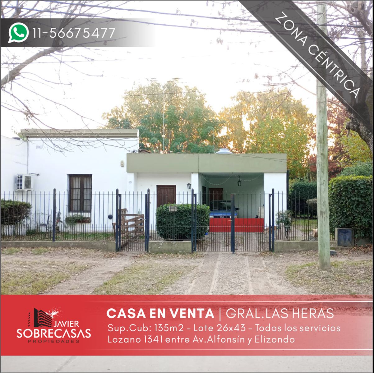 CASA EN VENTA - Las Heras - Pcia. de Buenos Aires - 1
