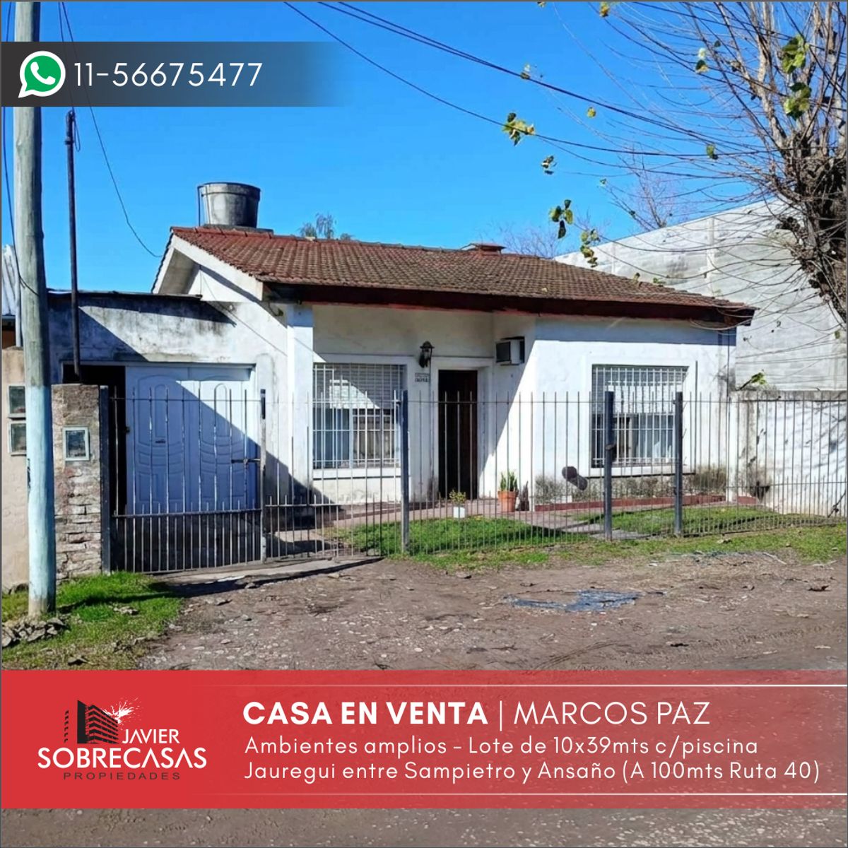 CASA EN VENTA - Marcos Paz - Pcia. de Buenos Aires - 12
