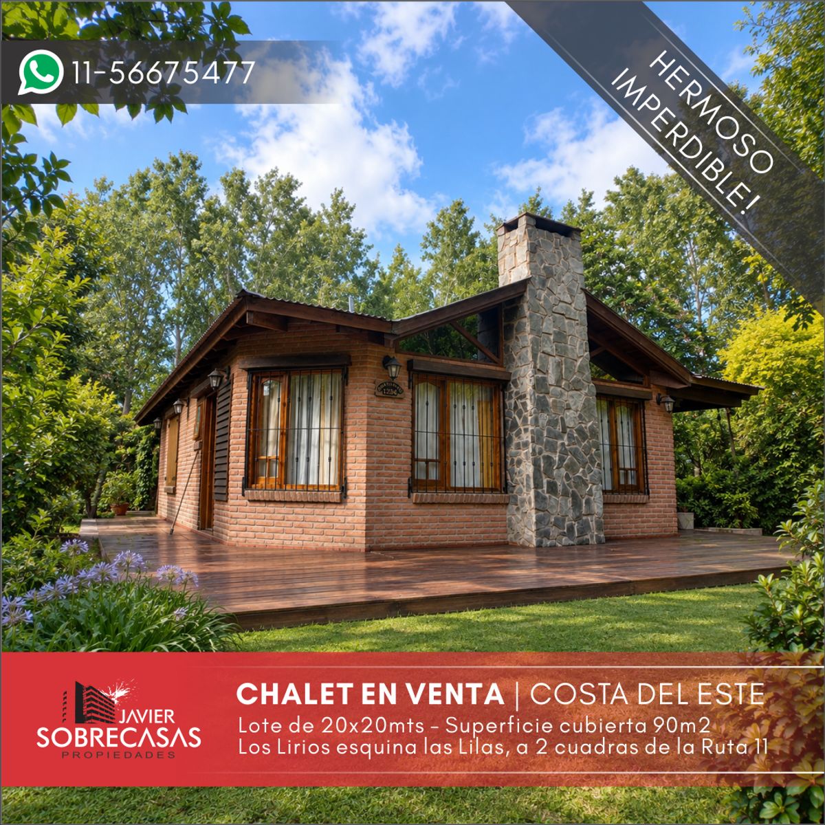 HERMOSO CHALET EN VENTA - Costa del Este - Partido de La Costa