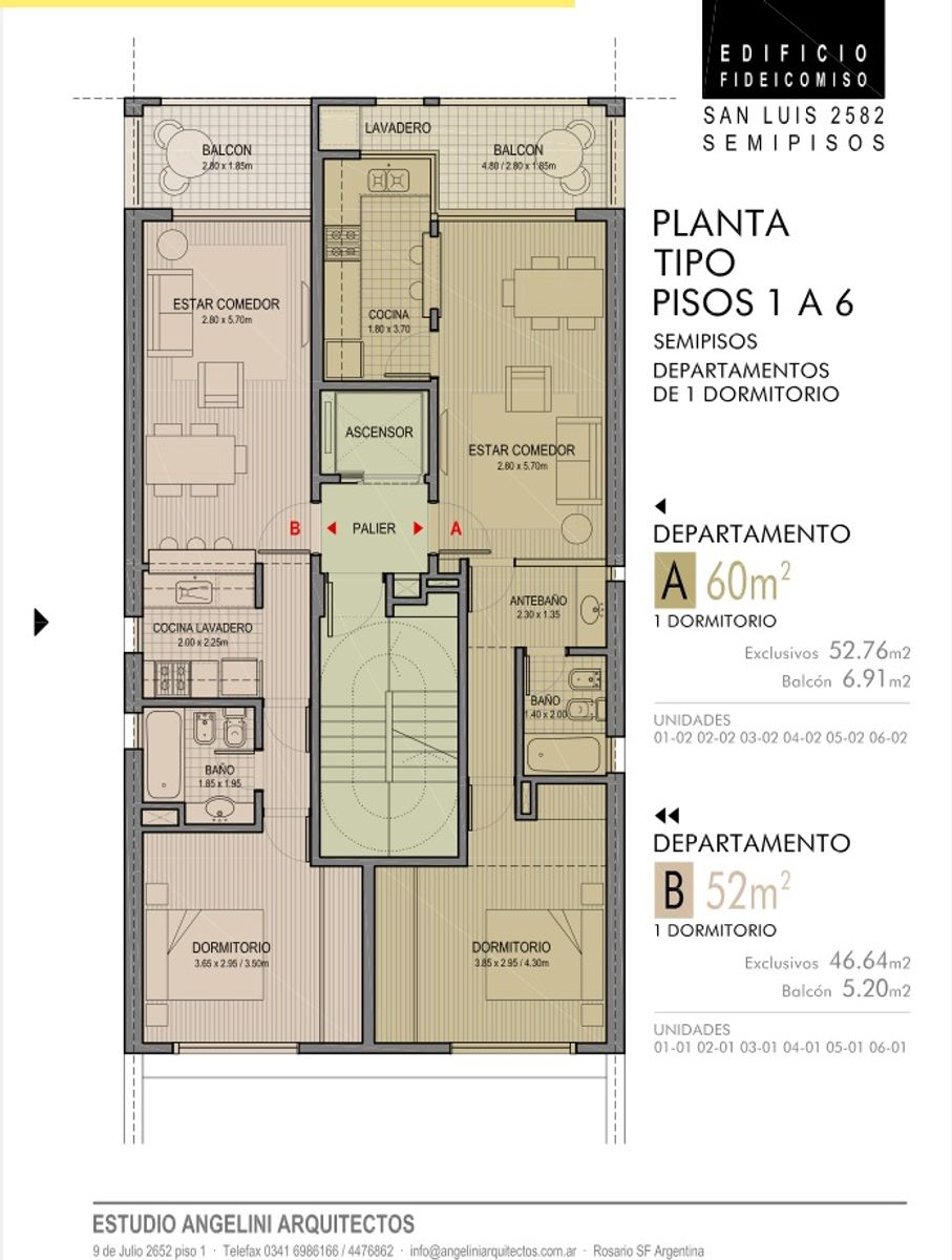Venta - Sempiso 1 dormitorio ventilación cruzada 52m2 - CALIDAD ANGELINI - 11