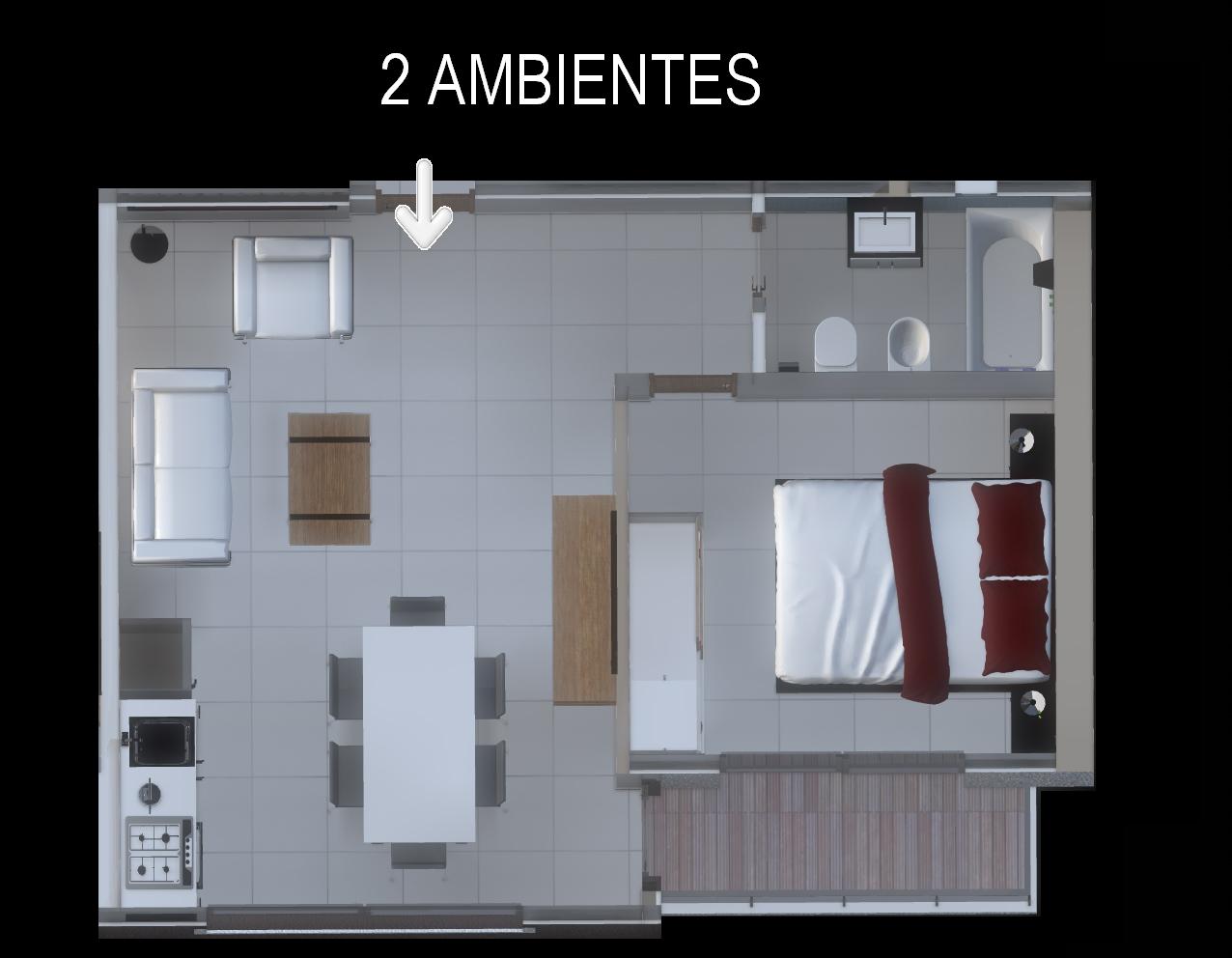 Departamento 2 amb. Al Frente — foto 2