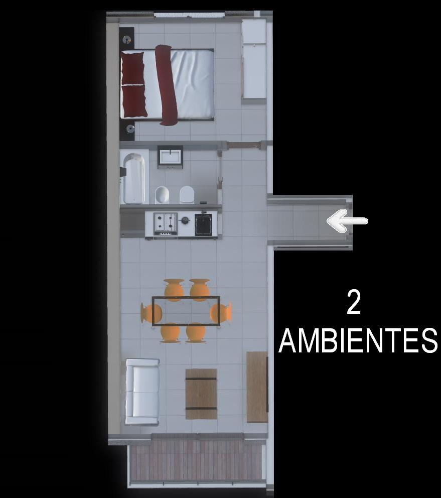 Departamento 2 amb. Al Frente — foto 3