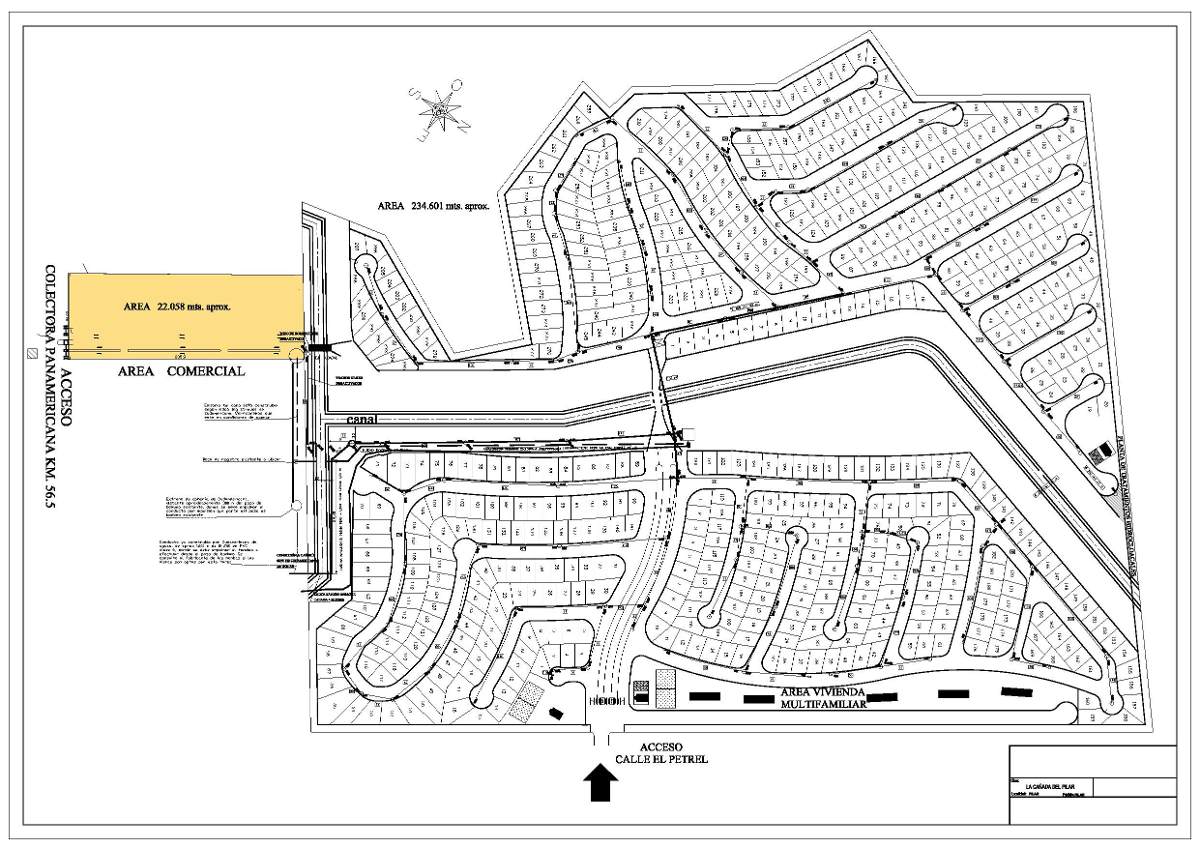Lote perimetral de 405 mts2, ubicado dentro de La Cañada de Pilar, Barrio Los Arces. — foto 3