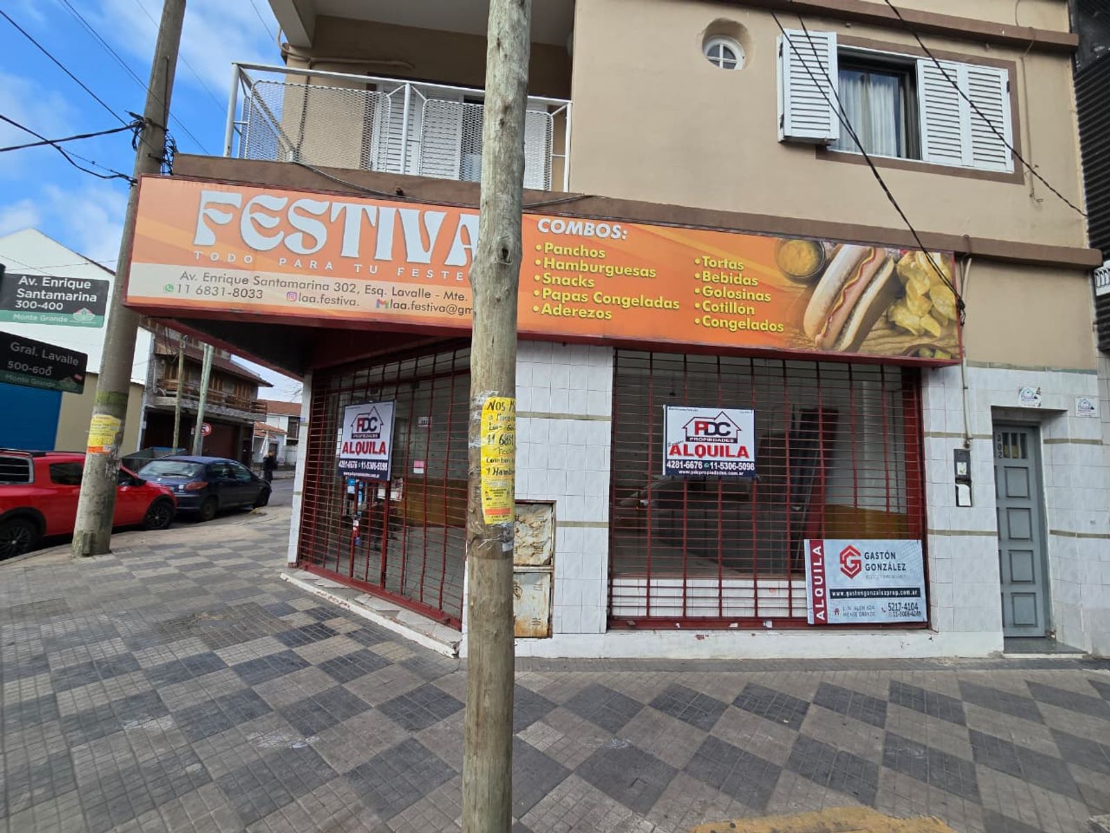 ALQUILER DE LOCAL EN ESQUINA SOBRE SANTAMARINA EN MONTE GRANDE - 42 M² - 10
