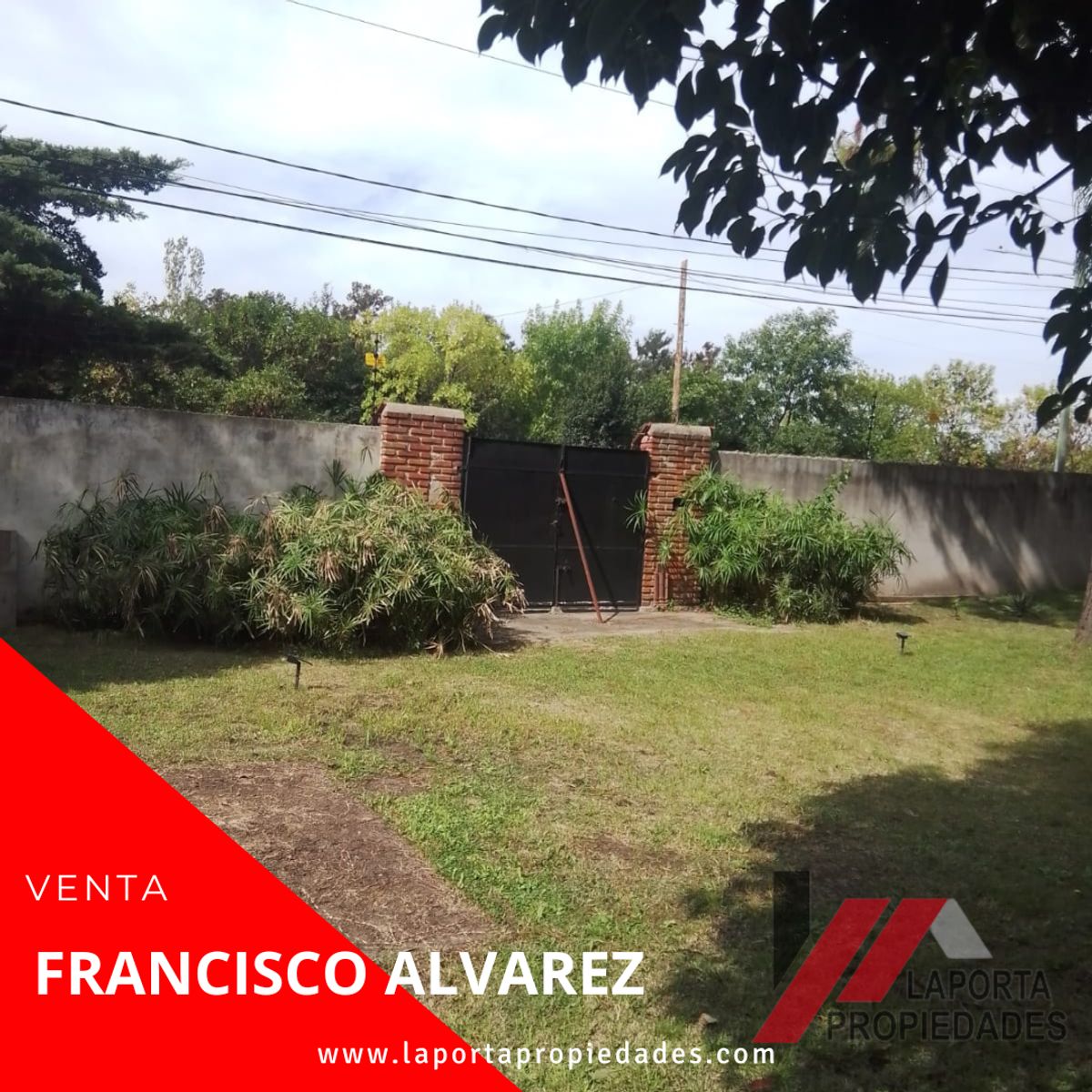 LOTE A LA VENTA EN FRANCISCO ALVAREZ - 2