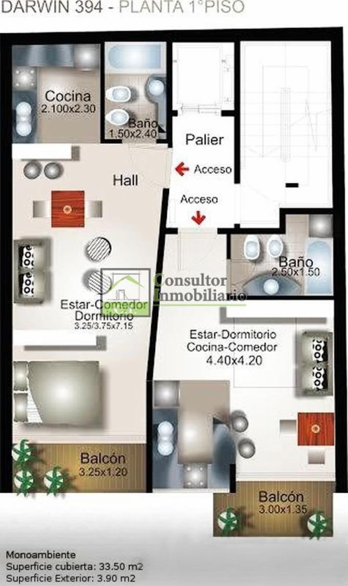 Excelente Semipiso Tipo Loft con Importante Renta en Villa Crespo — foto 4