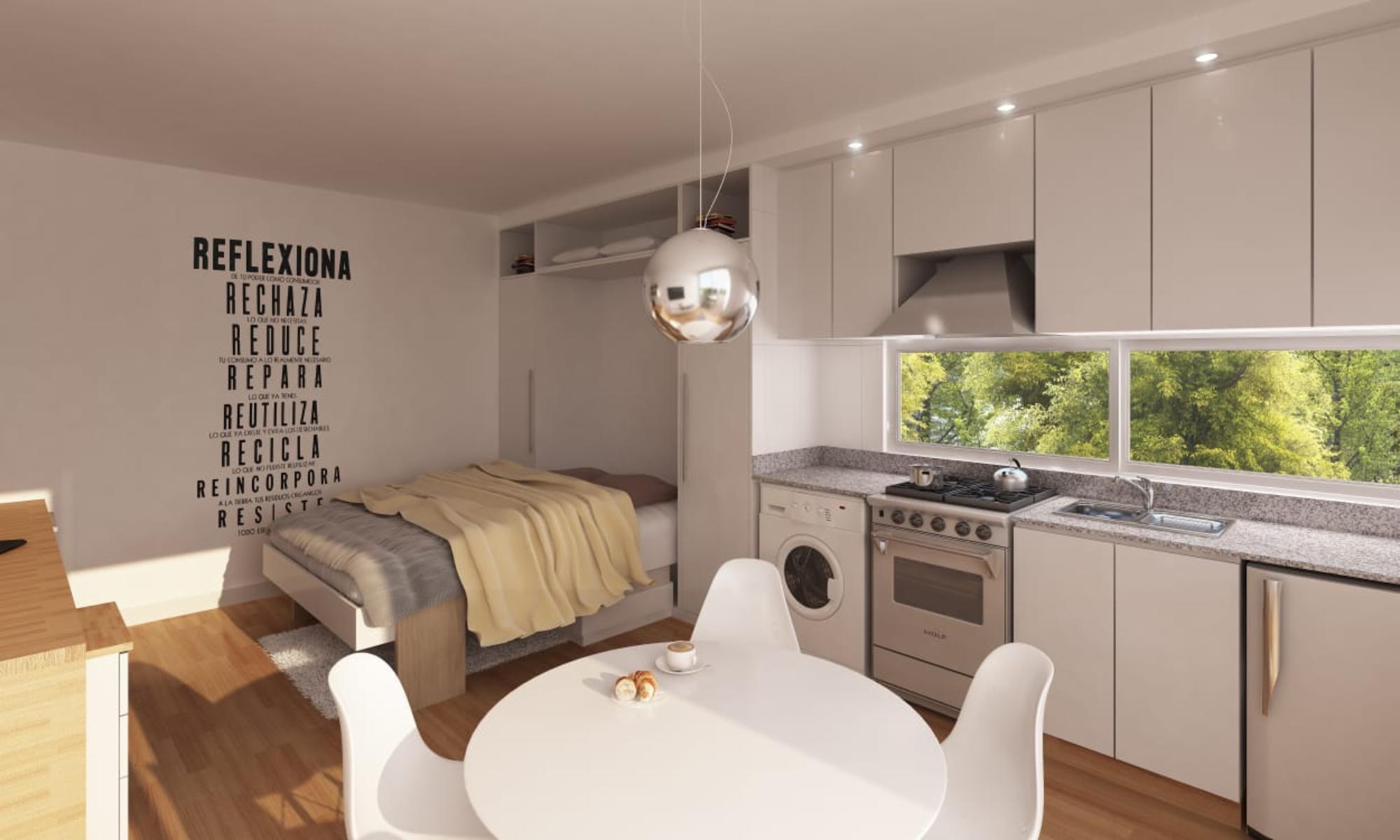VENTA ECO-STUDIOS, ARQUITECTURA INNOVADORA. UNIDADES MONOAMBIENTES CON COCHERA EN LA MEJOR ZONA DE DERQUI, PILAR. ENTREGA JULIO 2020 — foto 7