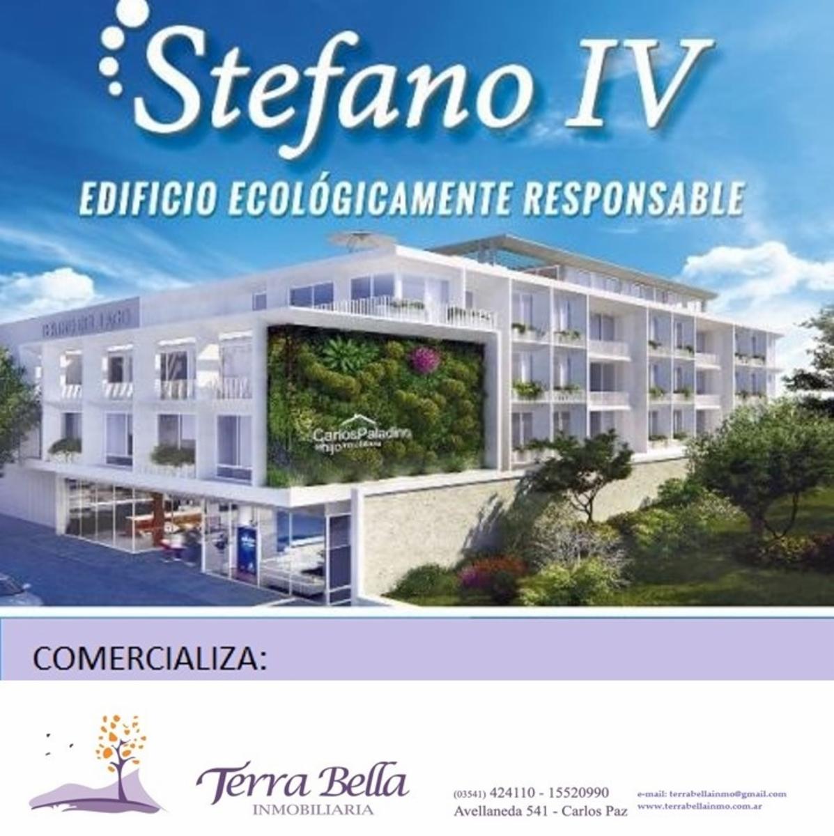 EDIFICIO STEFANO IV - UBICACION PRIVILEGIADA. GRAN CATEGORIA. DISEÑO ECOLOGICO. A METROS DEL LAGO Y DEL CENTRO DE CARLOS PAZ