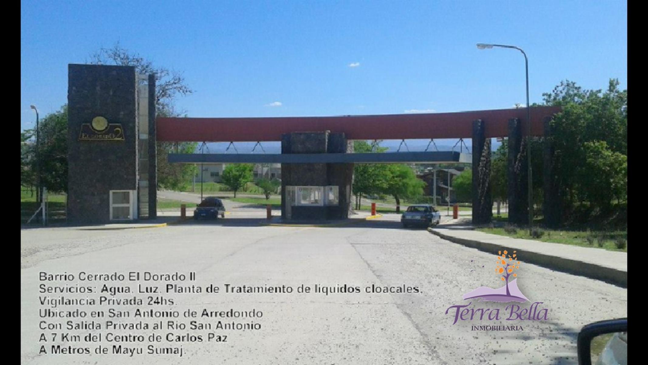 LOTES EN Bº PRIVADO EL DORADO II - SOBRE RUTA QUE UNE SAN ANTONIO DE ARREDONDO Y CARLOS PAZ - SEGURIDAD 24 HS - BAJADA PROPIA AL RIO - VISTA A LAS SIERRAS — foto 7