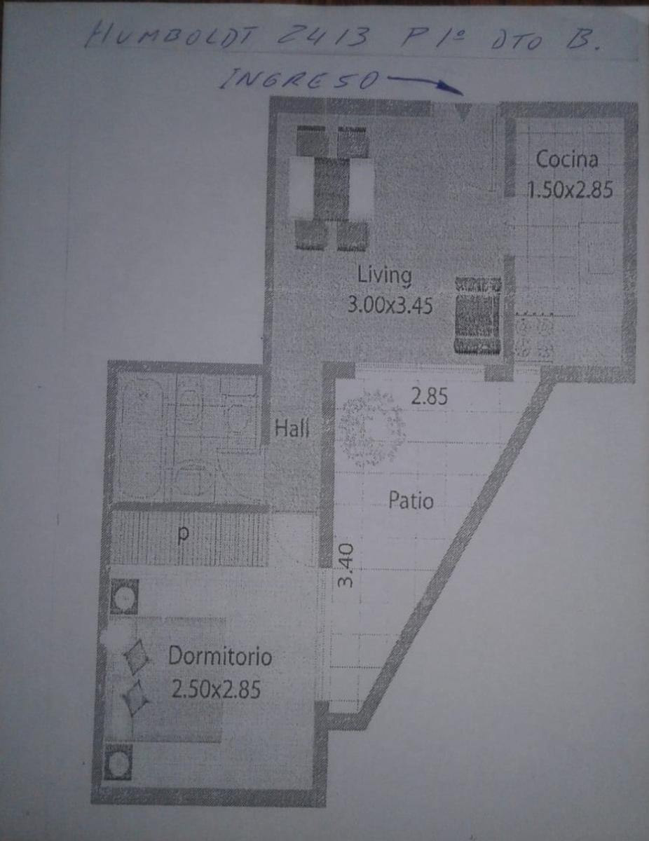 Departamento dos ambientes en Palermo — foto 5